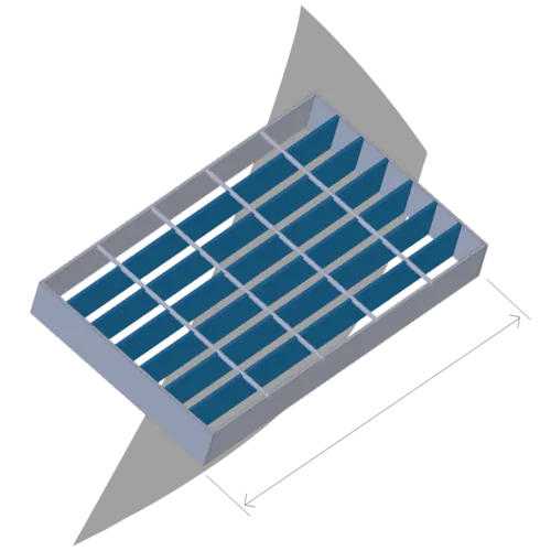 Span (Length of grating)
