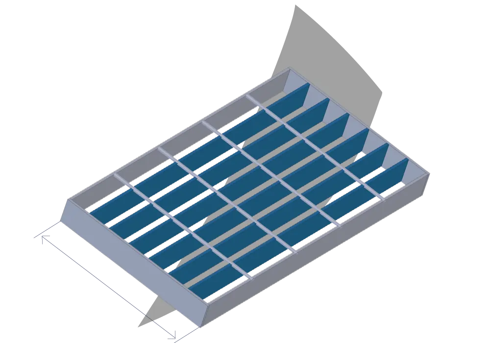 Width of Grating