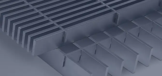 Dove-Tailed Metal Gratings