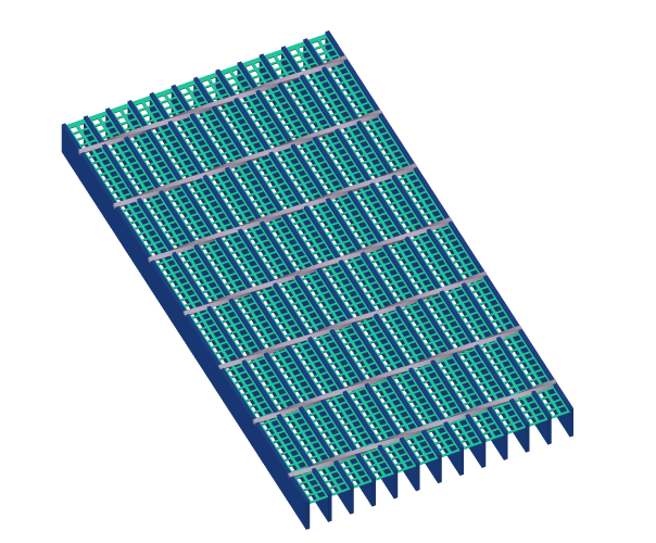 Press Welded Grating with Perforated Sheet